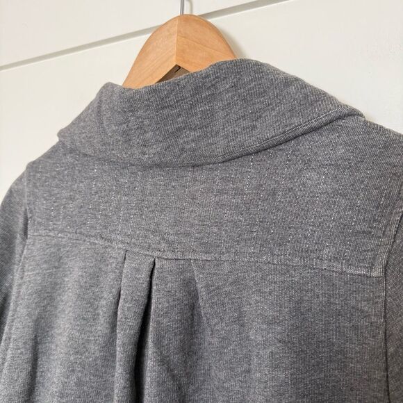 Weekend Max Mara Cardigan Jacket Womens Sz L Gray Button Up Short Sleeve Soft - Picture 8 of 14